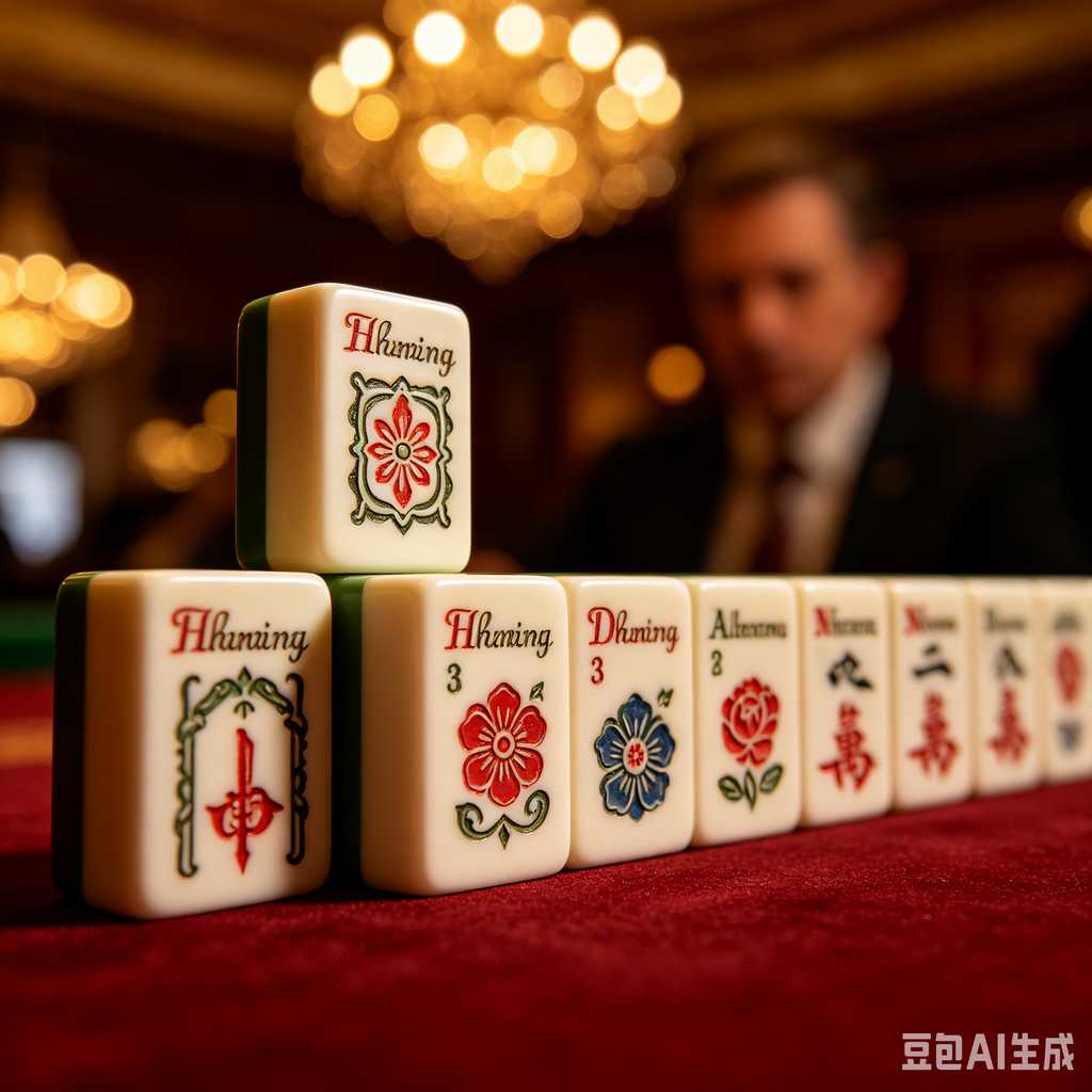 modern text mahjong tiles